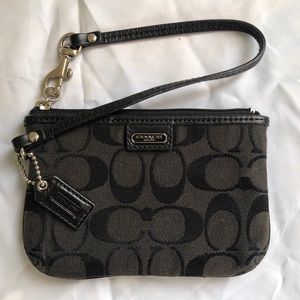 Coach Monogram wristlet